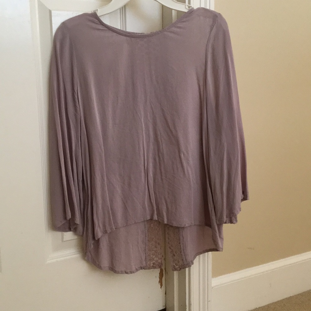 Chloe K Flowy Mauve Top